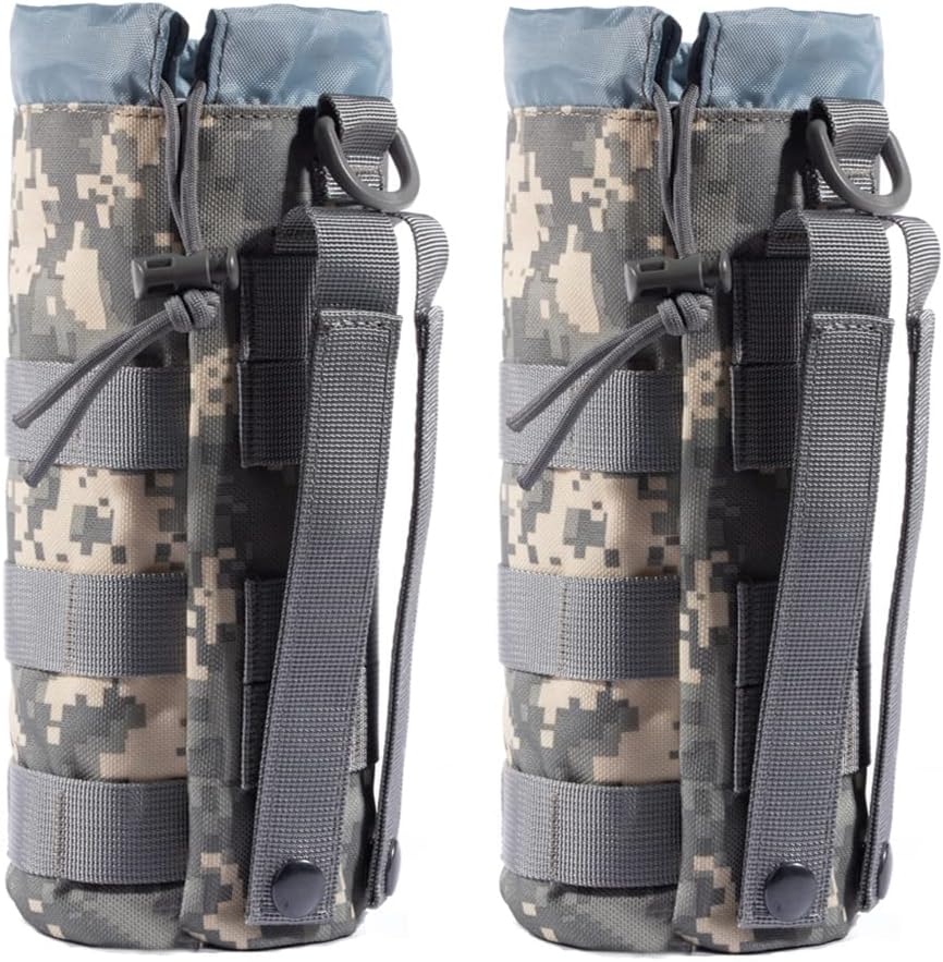 Upgraded Tactical Water Bottle Holder | Molle Pouch for Travel & Hydration
