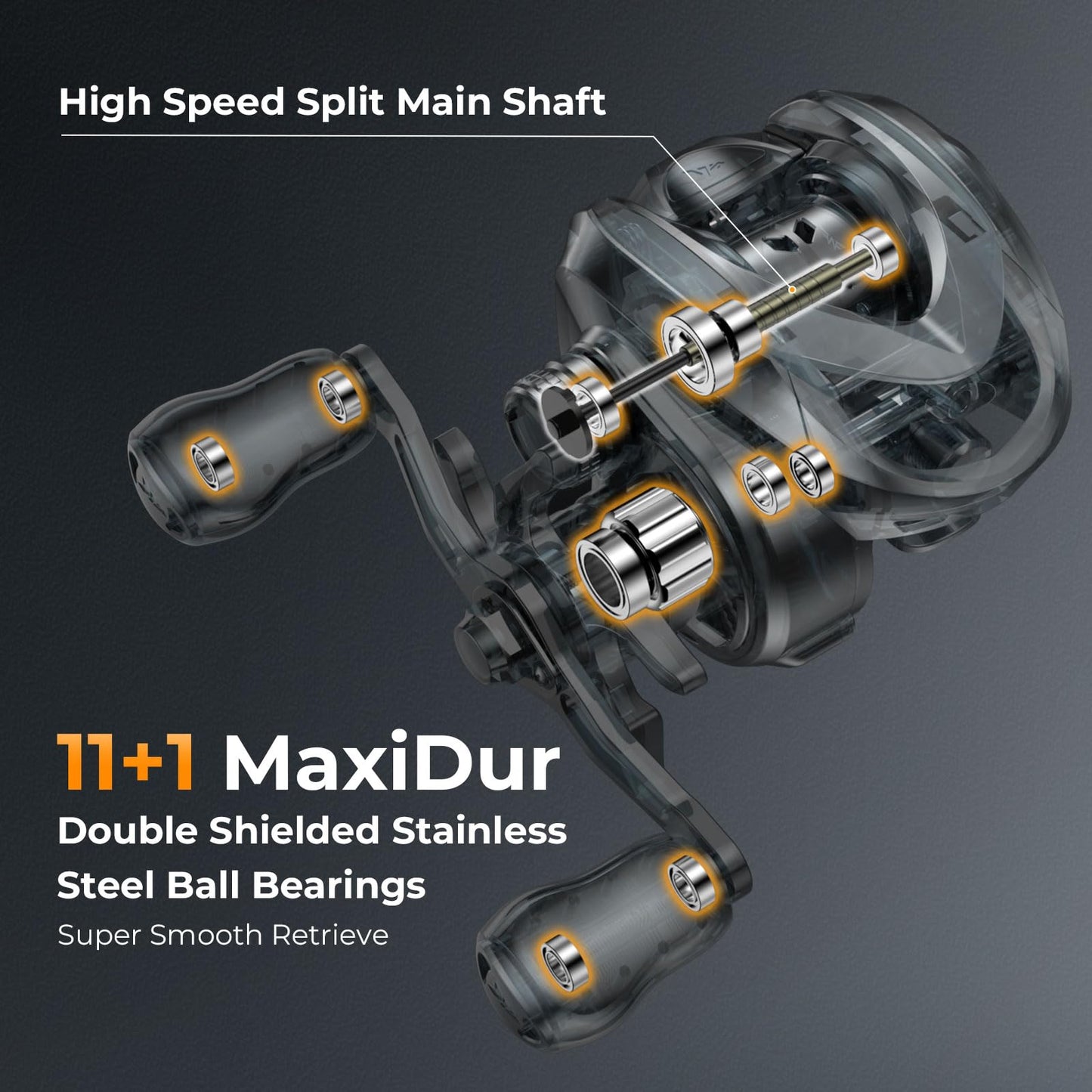 KastKing Kestrel Baitcasting Fishing Reel 8.4:1,Left Handed