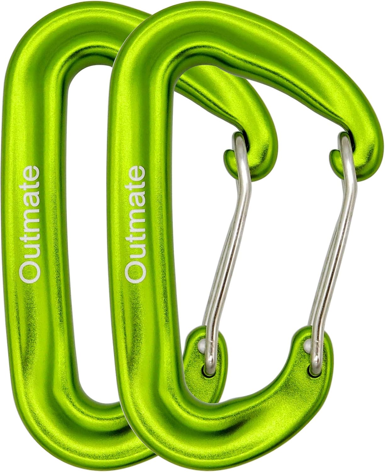 12kN 3.2"x2" Heavy-Duty Carabiner Clips - Durable, Lightweight Aluminum Alloy Carabiners for Hiking, Camping, Keychains, Dog Leashes, Hammocks & More