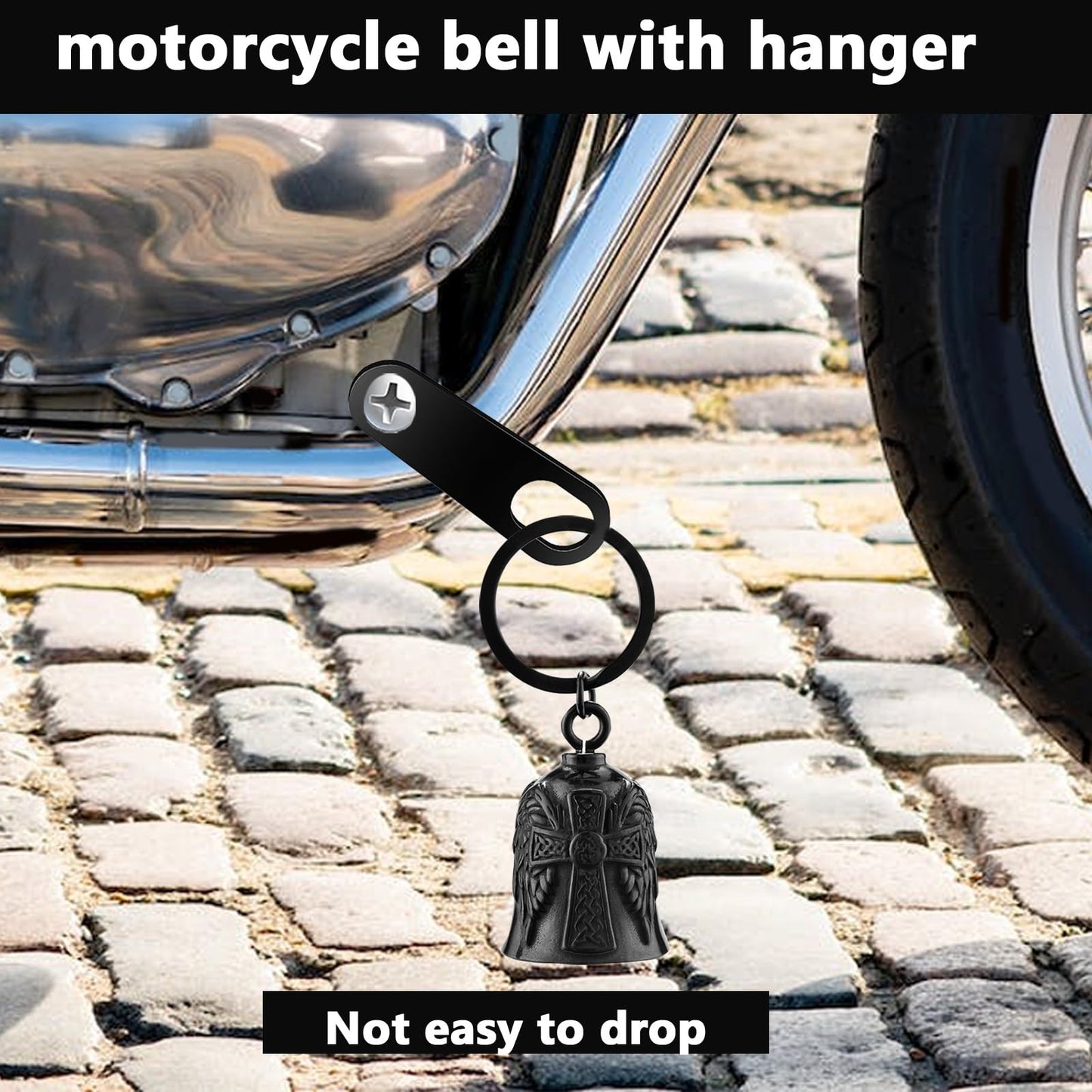 Motorcycle Men Bells - Motorcycle Angel Bell for Men Women,Bell Biker Accessory,Guard Riding Safety