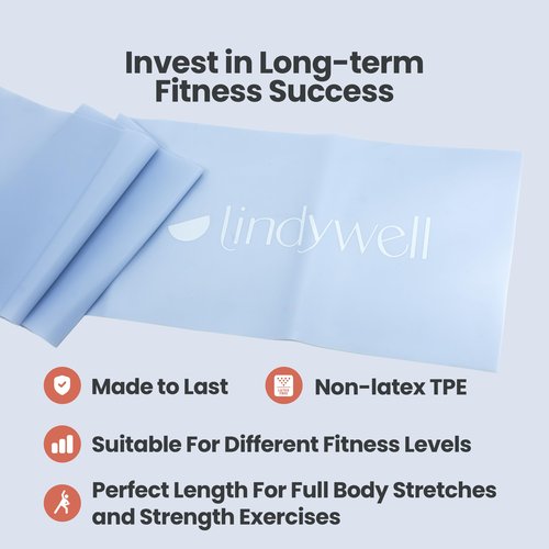 Lindywell Ultimate Exercise Bands - Resistance Bands for Working Out Men & Women, Achieve Toned Glutes, Build Strength & Physical Therapy, Durable & Non-Slip Design to Enhance Physical Workout