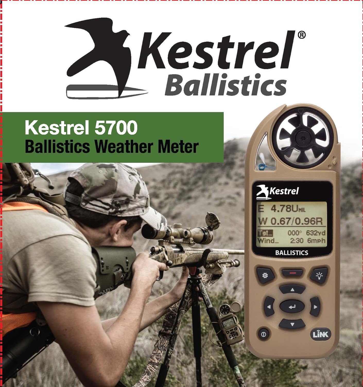Kestrel Ballistics 5700 Ballistics Weather Meter with Link