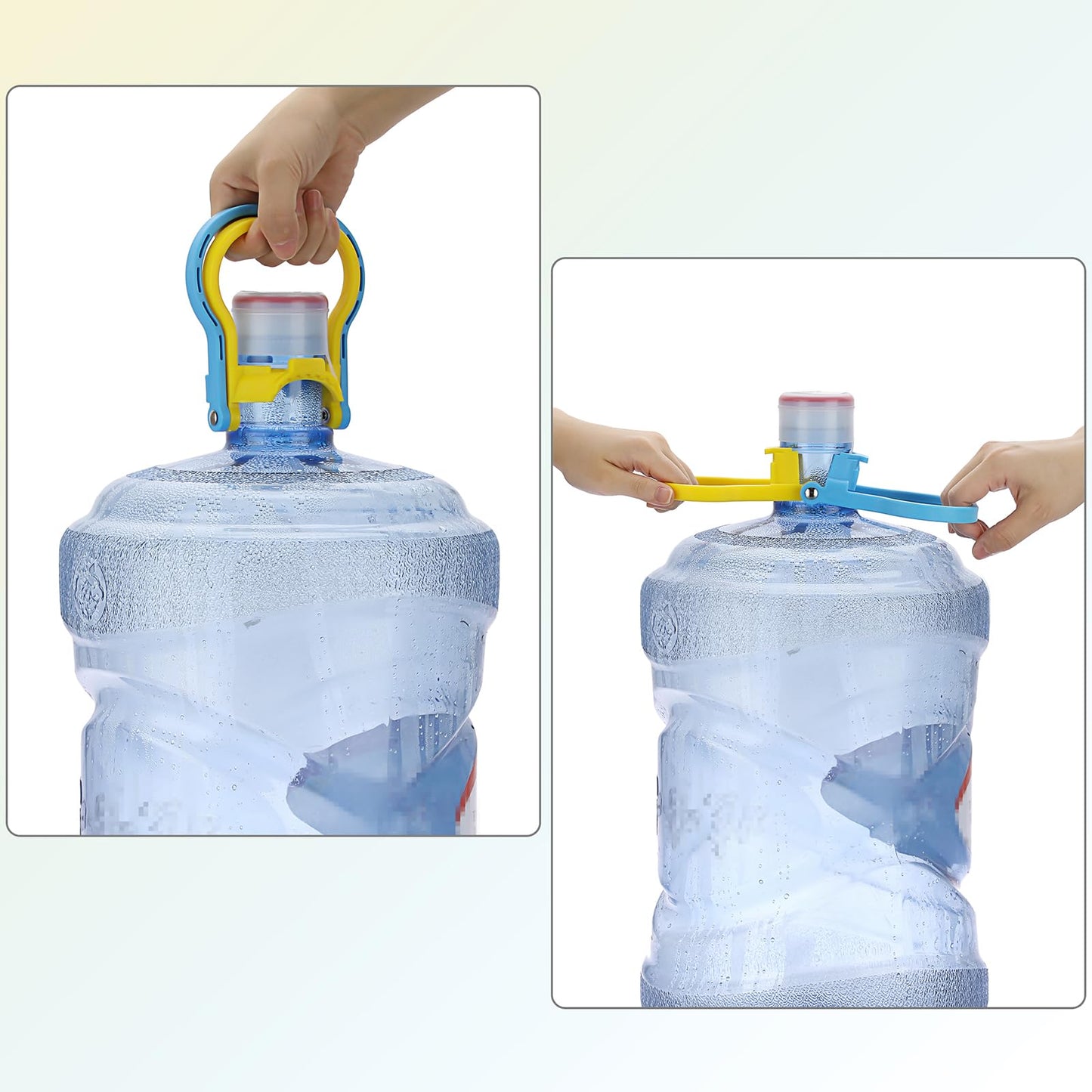 Sumnacon 5 Gallon Water Bottle Handle 2 Pack Plastic Water Bottle Lift Handle, Energy Saving 5 Gallon Water Jug Handle Drinking Water Bottle Handle Non-Slip Jug Handle Bottle Handle for 5 Gallon