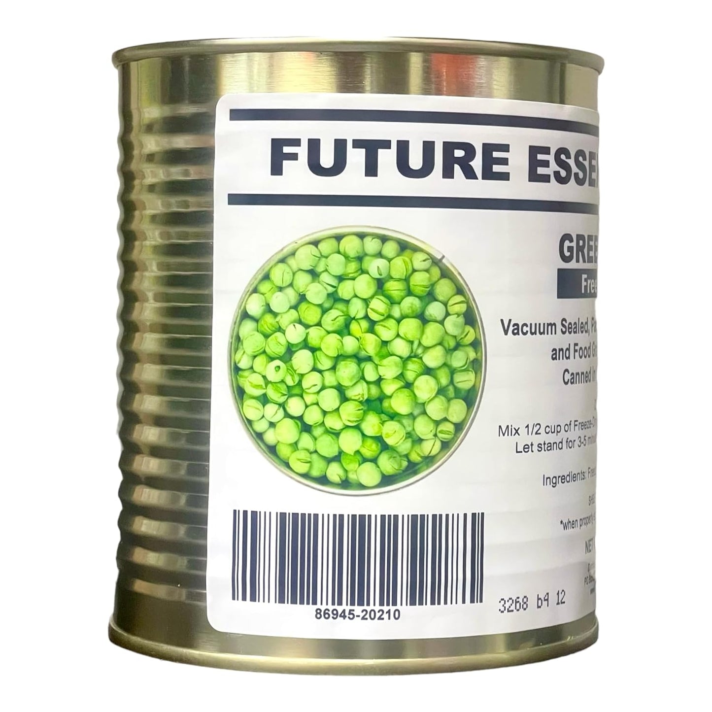 1 Can of Future Essentials Freeze Dried Green Peas