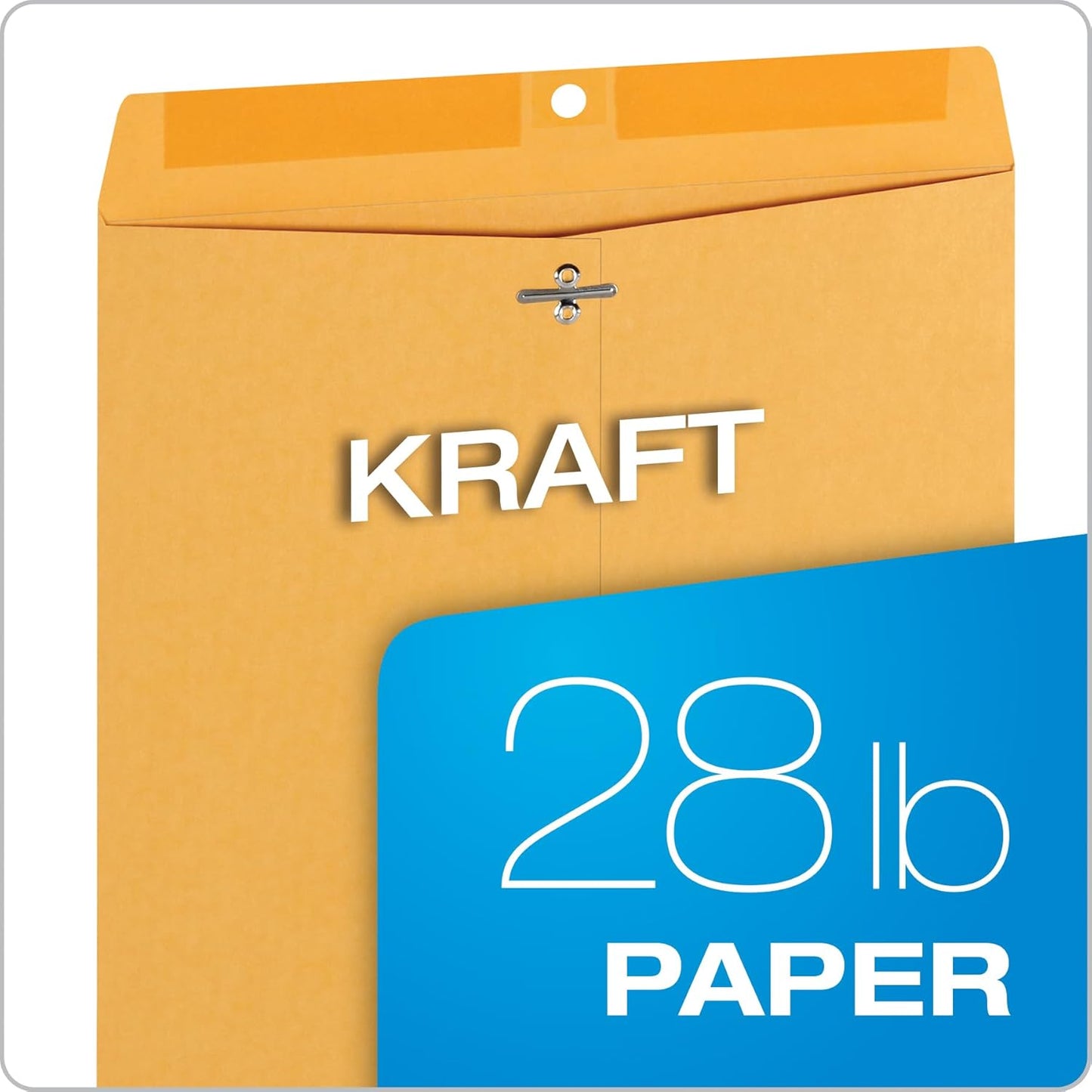 Quality Park 6 x 9 Clasp Envelopes, Clasp and Gummed Closures for Storing or Mailing, 28 lb Kraft Paper, 100 per Box (QUA37855)
