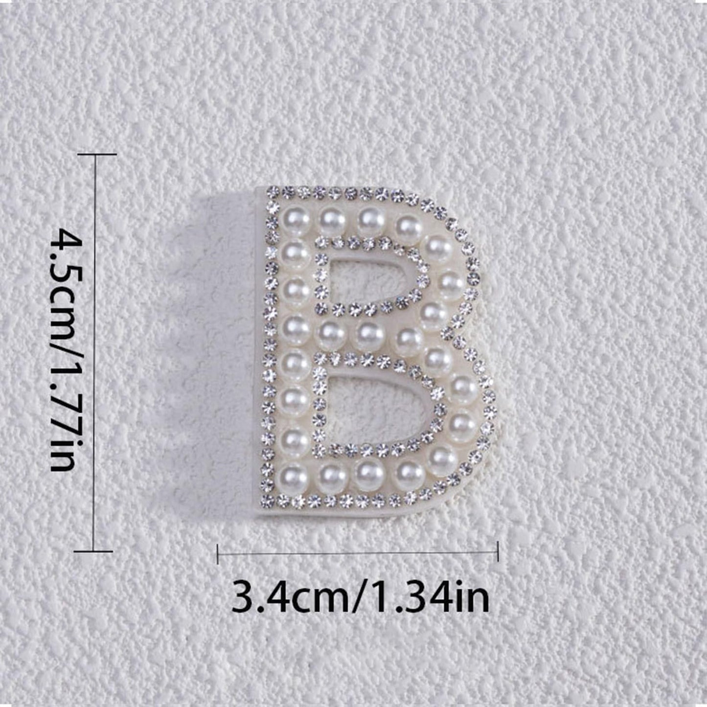 kapitomanio 2pcs Peal Initial Letters for Stanley Cup Cute Stanley Tumbler Stickers for Water Bottles Wallet Phone Laptop Luggage (B)