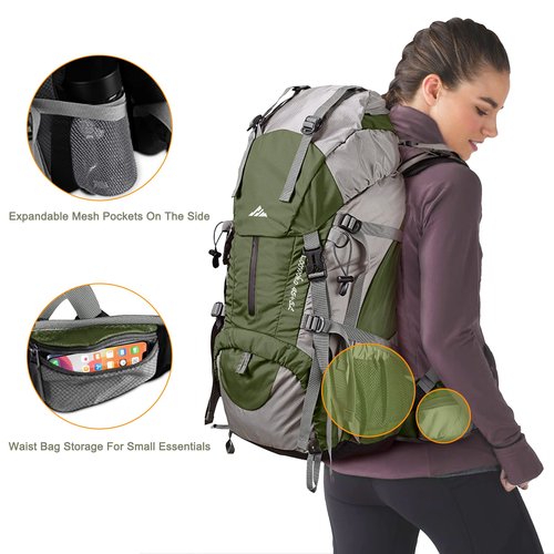 Loowoko 50L+20L Hiking Backpack