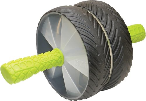 GoFit Super Ab Wheel - Roller with Handles,Black,Medium,GF-DDW