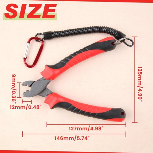 SPEEDWOX Fishing Crimping Tool Fishing Pliers for Single-Barrel Sleeves Crimper Tool Fishing Tackle Saltwater Fishing Gear Crimping Pliers Fishing Crimps for Fishing Line Single Barrel Crimp Sleeves
