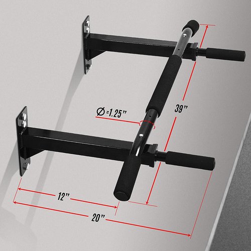 Yes4All Weight Durable Dip Belt With Chain/Portable Weight Lifting Belts/Multifunctional Wall Mounted Pull Up Bar/Chin Up Bar For Cross Training Home Gym Workout Strength Training Equipment
