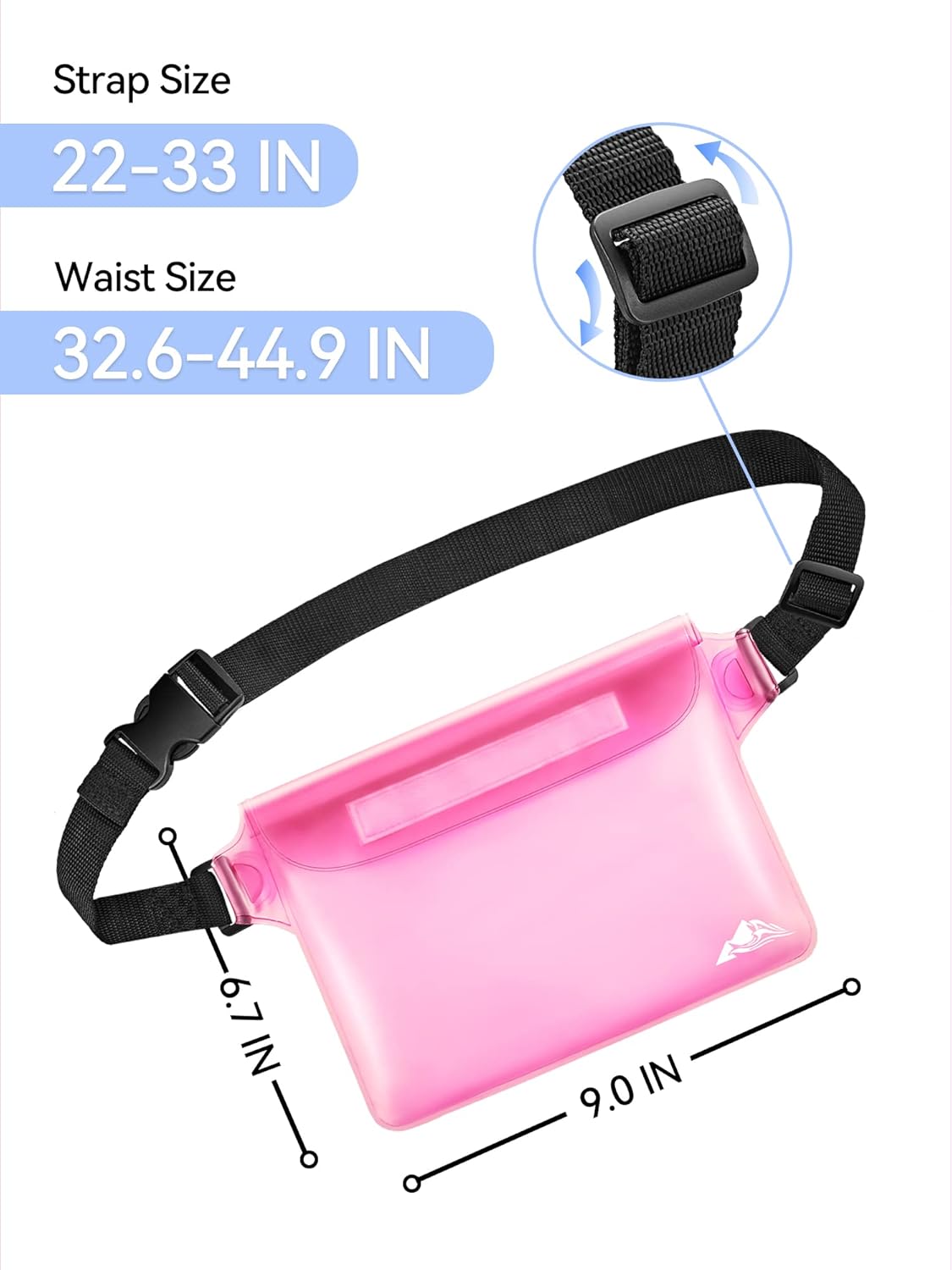HEETA Waterproof Fanny Pack | Adjustable Waist Strap for Swimming & Beach
