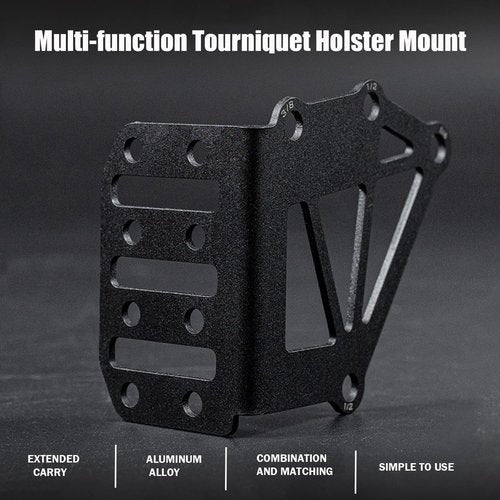 Tactical Holster Adapter Tourniquet Holder Mount QLS Extension Adapter Holster Accessories Belt Attachment Black