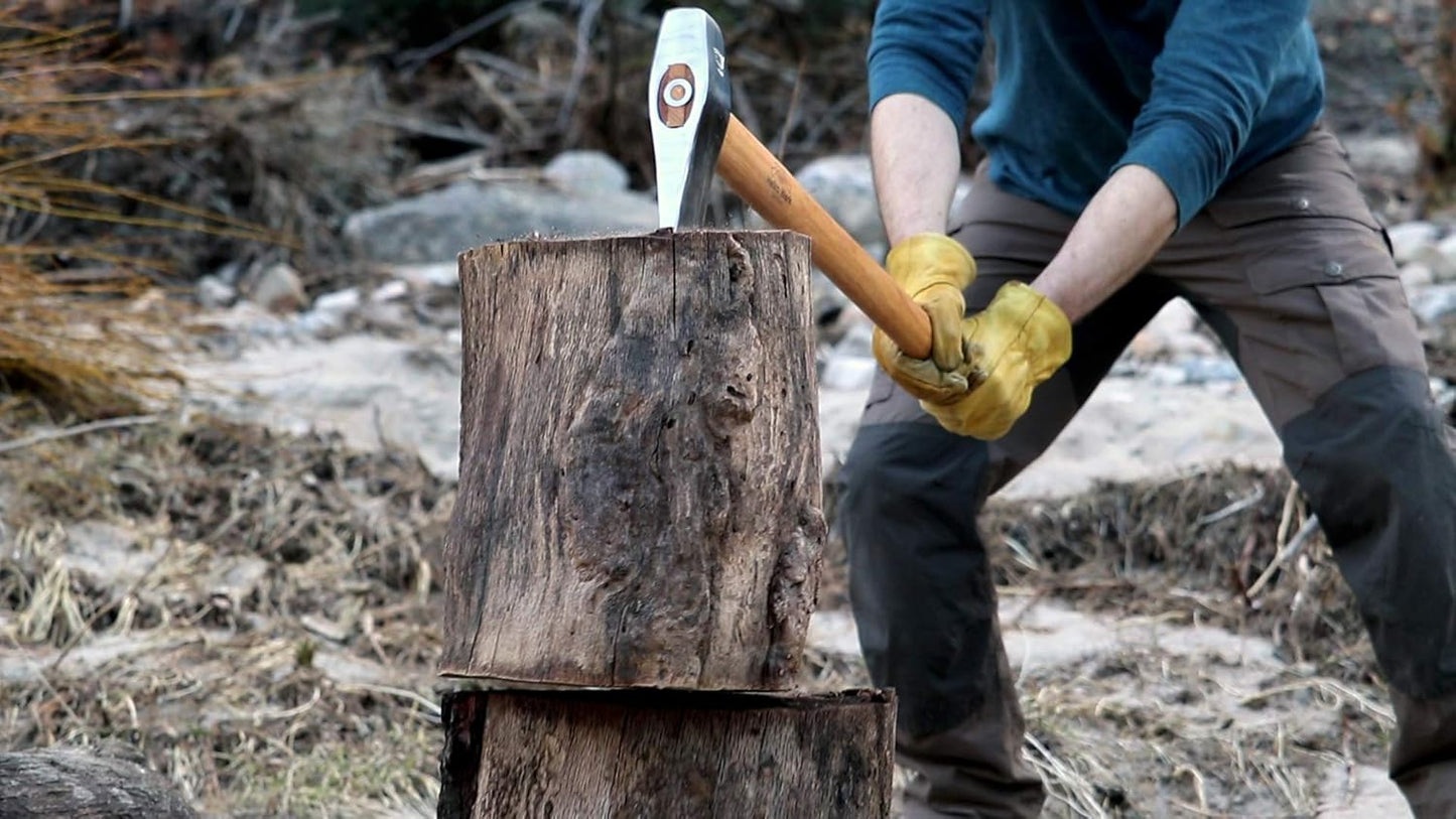 1844 Helko Werk Germany Classic Journeyman Pack Axe - Made in Germany Lightweight and Compact Backpacking Axe and Bushcraft Axe for Camping - Head 1.5 lbs, Handle 20 in. (Journeyman) #11441