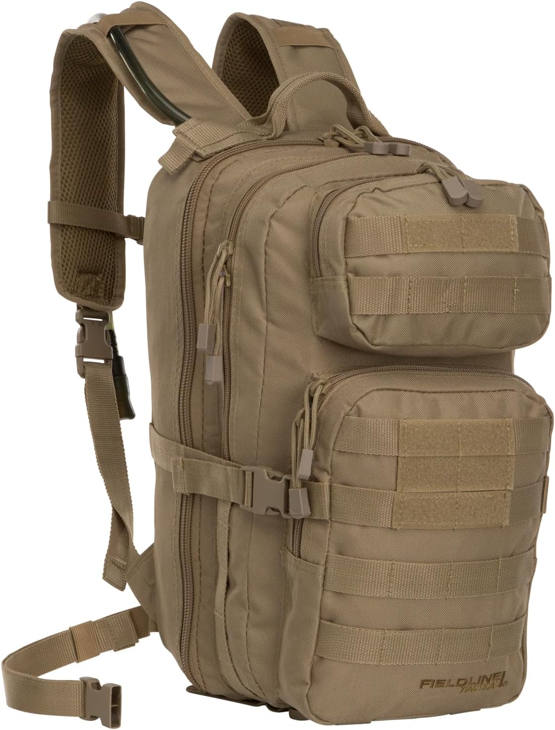 Surge Tactical Hydration Pack by Fieldline | Military Backpack with MOLLE System | Survival Bug Out Bag | 22L Storage Capacity + 3L Reservoir (Digital Sand)