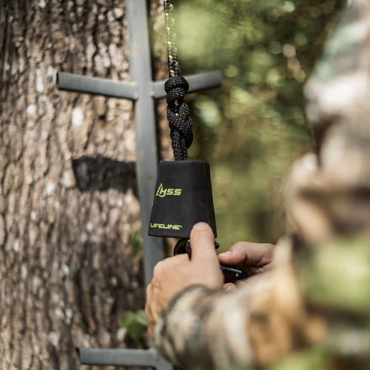 Hunter Safety System Reflective Lifeline for Tree-Stand Hunting Safety Harness