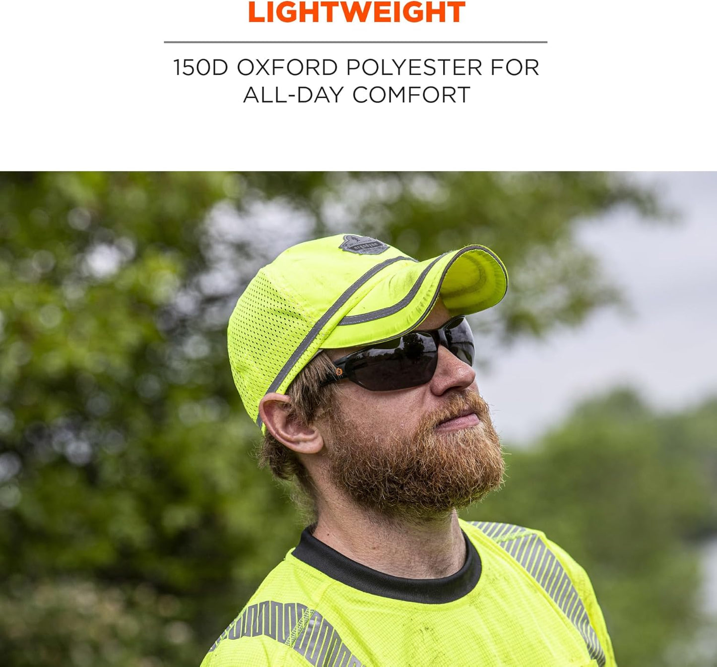 Ergodyne mens High Visibility, Reflective Hat Cap, Lime, One Size US