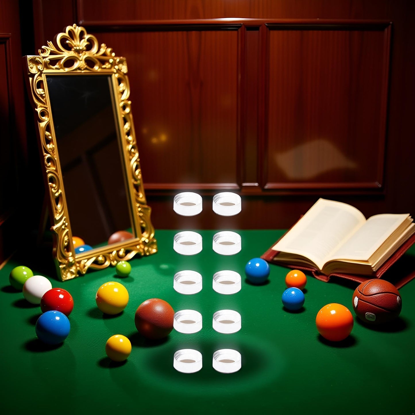 10Pcs Acrylic Display Stand Clear Ring Baseball Stands Round Display Stand for Golf Ball, Baseball, Softball, Tennis Ball, Spheres, Marbles, Collections, Memorabilia Display and Storage( Small )