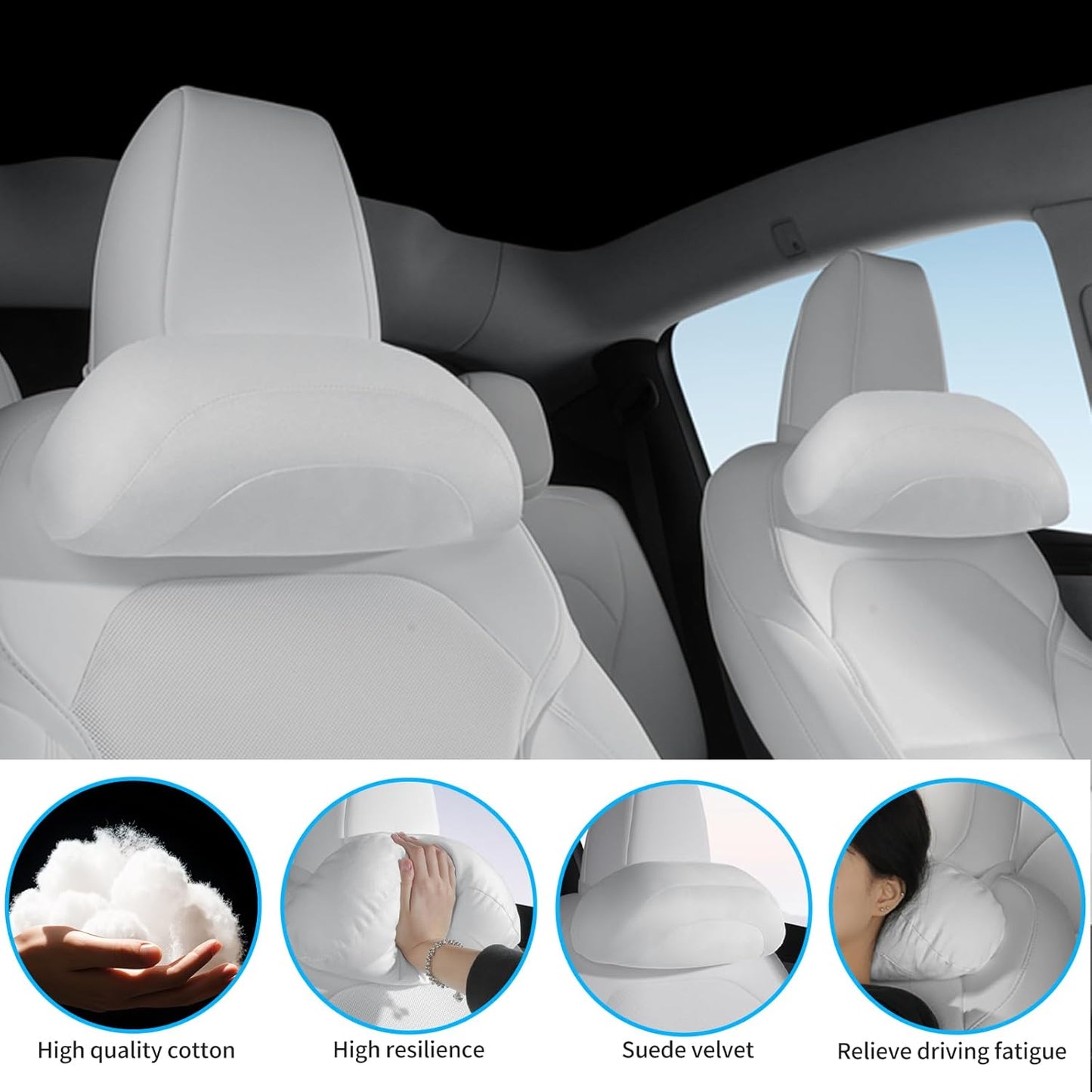 Lumbar Support Pillow Ergonomic Memory Foam Lumbar Pillow for Lower Back Pain Relief - Back Cushion for Driving, Chair Support for Car, Office & Gaming Chairs (Black, 1PC)
