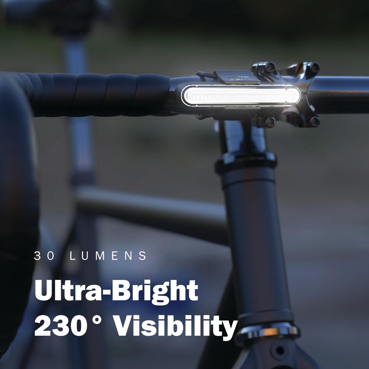 FEND Super Front Bike Light – Ultra-Bright 30 Lumen, USB-C Rechargeable, Waterproof, Solid & Flashing Modes, FEND Super Helmet or Bike Mount Compatible
