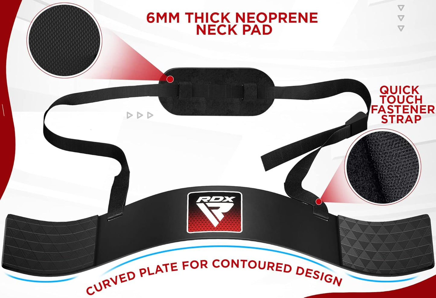 RDX Arm Blaster Biceps Triceps, 23” Aluminum Fitness Curl Support Isolator, Weightlifting Muscle Gains Big Arms Extension Builder, Adjustable 42” Strap, 6MM Neck Pad, Curved Design, Thick Padding