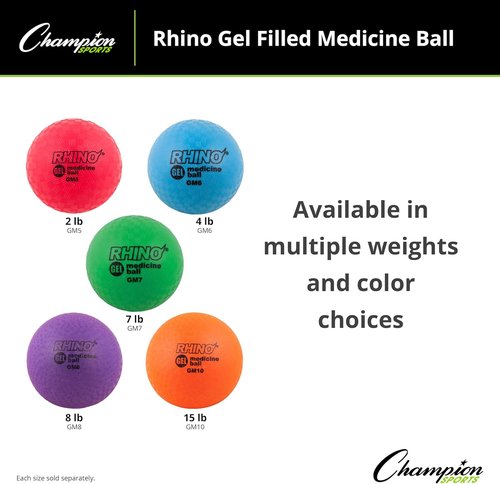Champion Sports Gel Filled Medicine Ball
