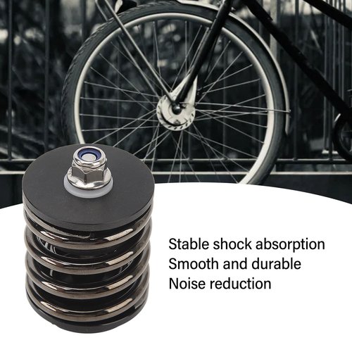 RiToEasysports Folding Rear Shock Absorber, Steel Engineering Plastics Processing Suspension Shock Spring Absorber for Brompton (Noun)