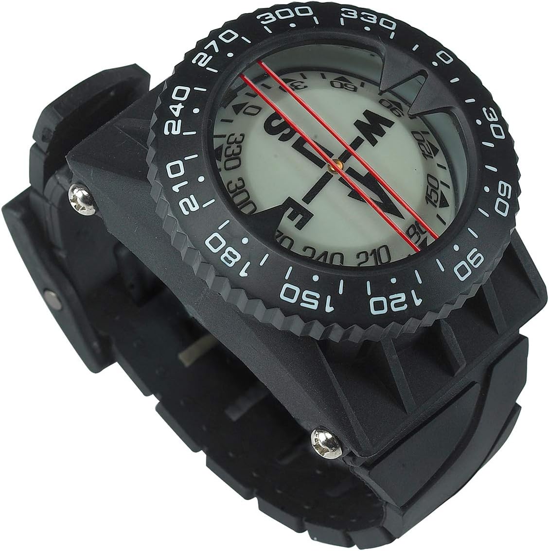 Trident Scuba Diving Wrist Compass, Waterproof Oil Filled Compass for Scuba, Camping, Kayaking and Outdoor Sports