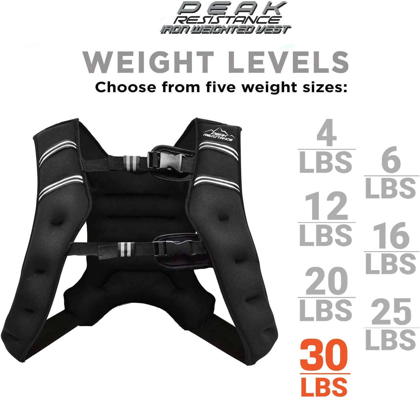 Aduro Sport Weighted Vest Workout Equipment, 4lbs/6lbs/12lbs/20lbs/25lbs/30lbs Body Weight Vest for Men, Women, Kids