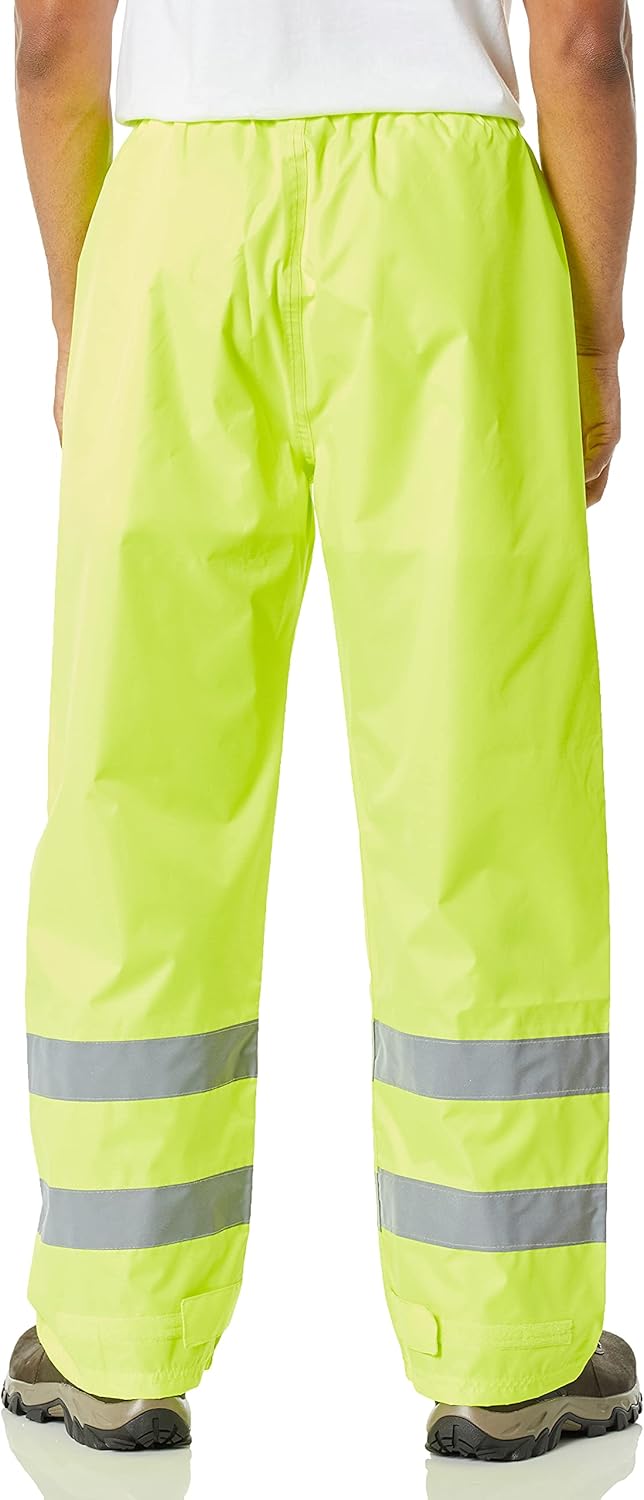 Viking Open Road 150D High Visibility Waterproof Work Pants for Men & Women - ANSI/ISEA & CSA Compliant Rain Gear
