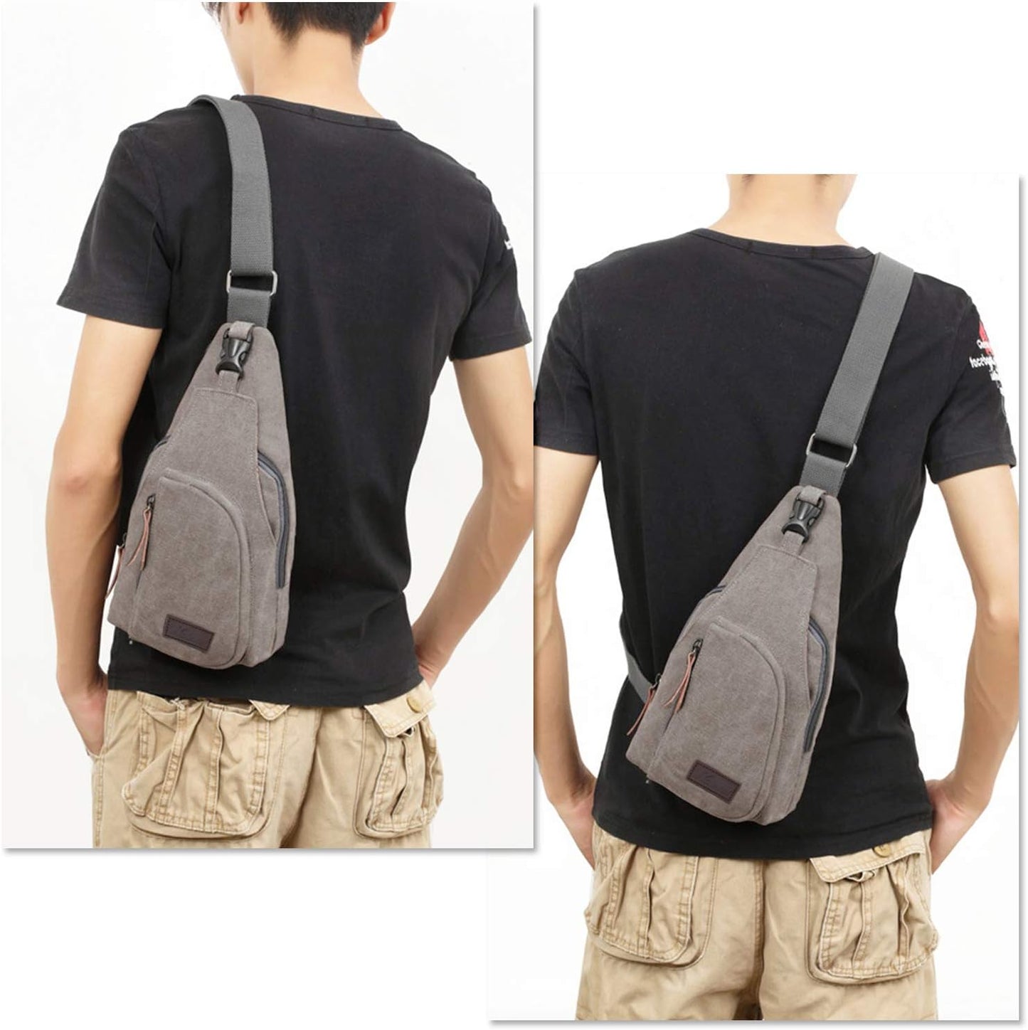 Kalevel Outdoor Travel Crossbody Backpack Casual Shoulder Chest Bag Men Women
