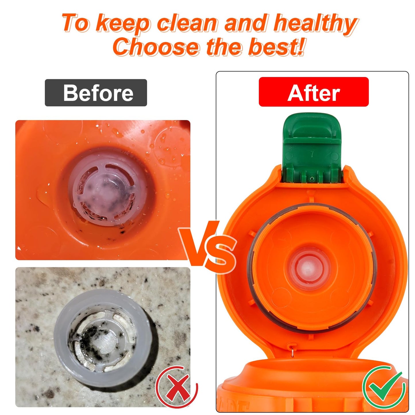 Dispensing Valves Compatible with Gatorade Water Bottle - Silicone Valve and Plastic Insert with Screwdriver, Replacement Accessories for Gatorade Gx Water Bottle Gatorade 32oz Bottle