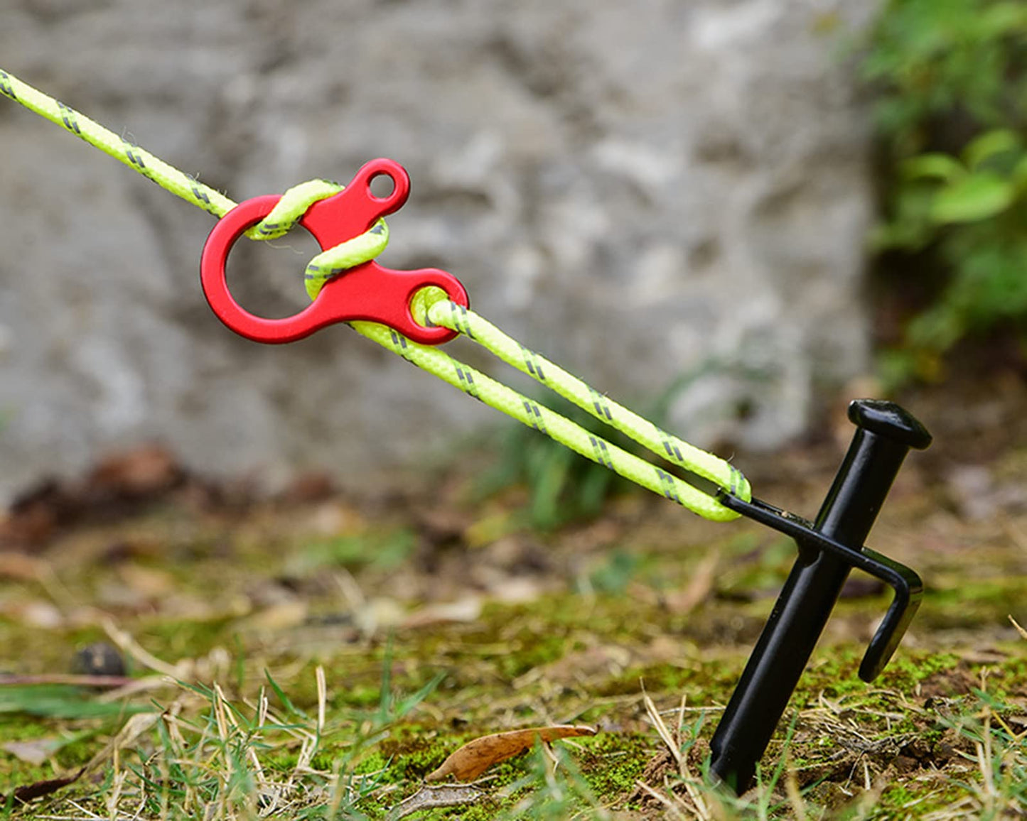 DS. DISTINCTIVE STYLE Aluminum Guyline Tensioner 20 Pieces Rope Tensioner for Outdoor Tent Camping Accessories