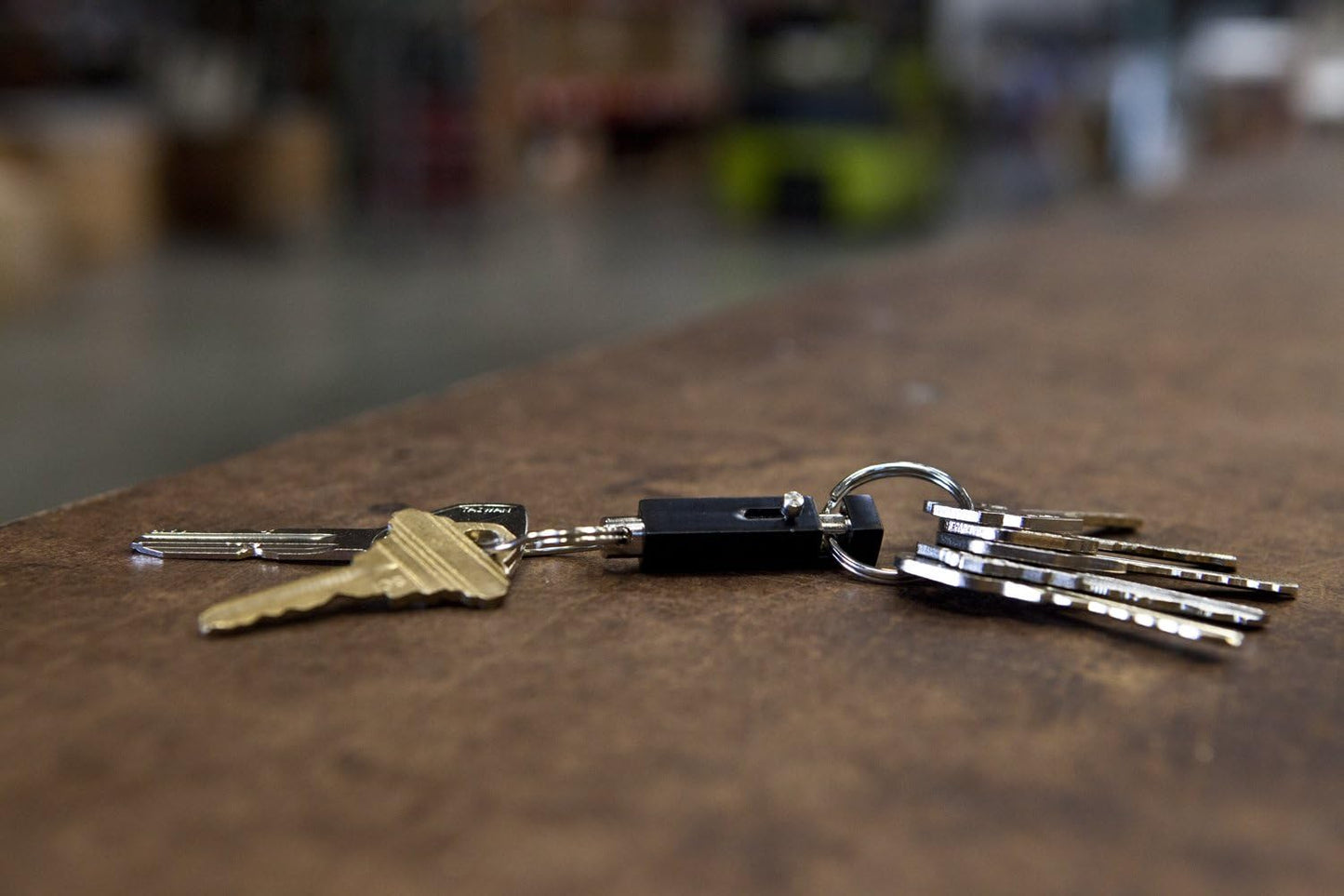 KEY-BAK Quick Release Side Slide, Pull Apart Key Chain Accessory with 2 Split Rings