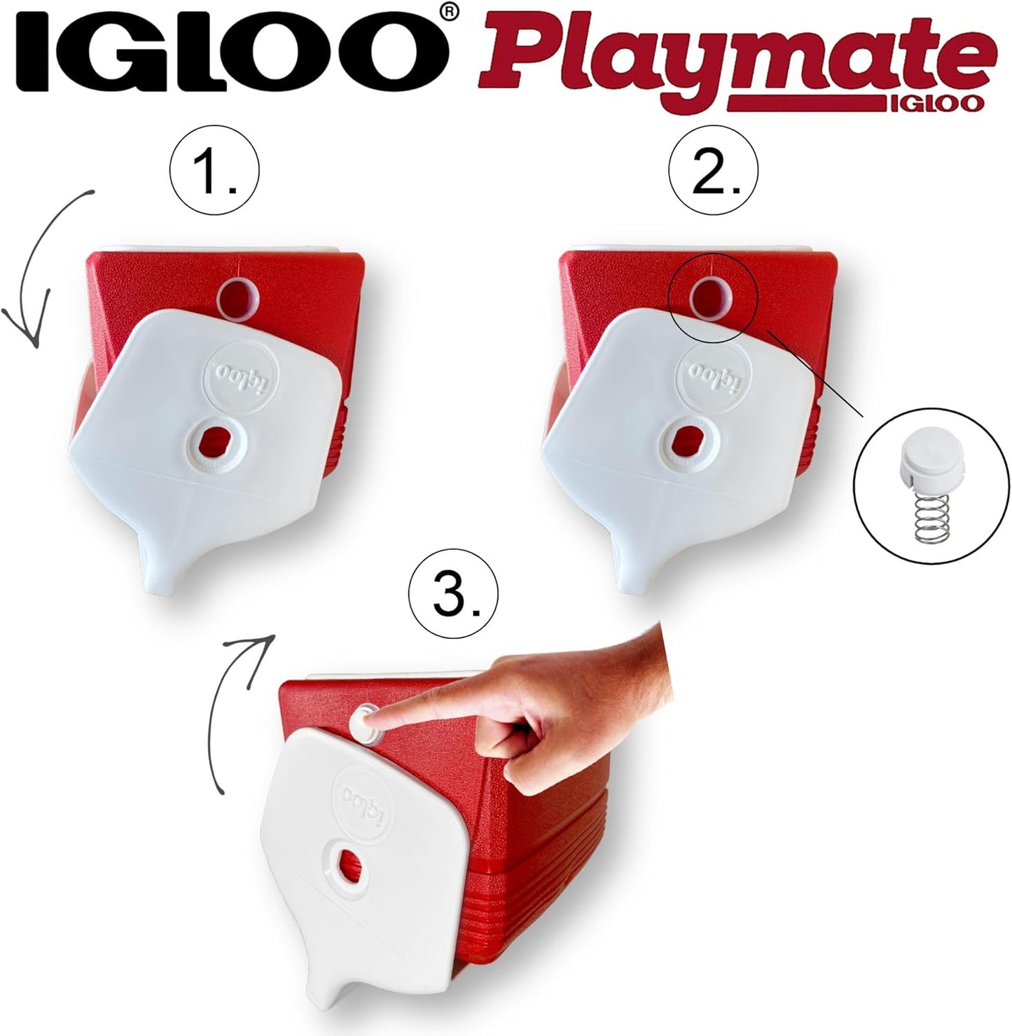 Igloo Playmate Cooler Replacement Button and Spring