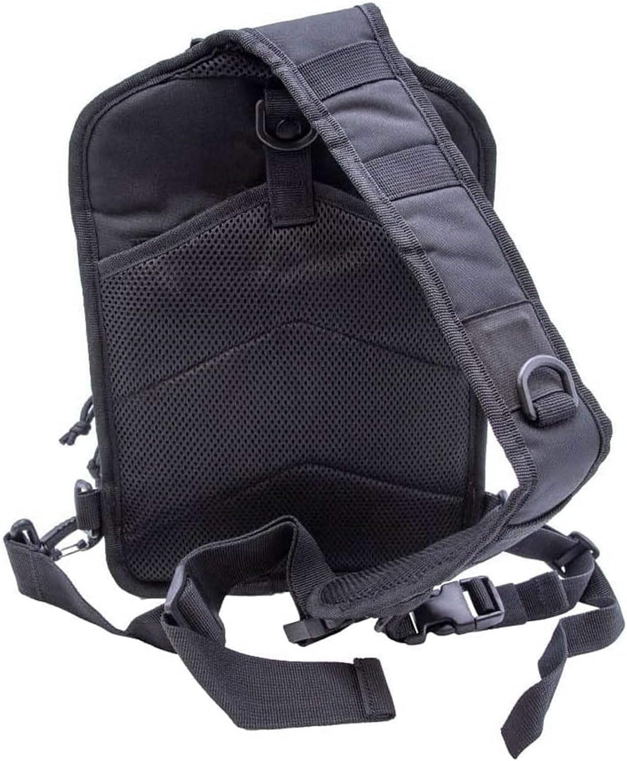Yukon Outfitters Scout Sling Pack - EDC Hiking Outdoor Urban Ergonomic Spacious Tactical One-Shoulder Backpack with Ambidextrous Carry Sling, Black