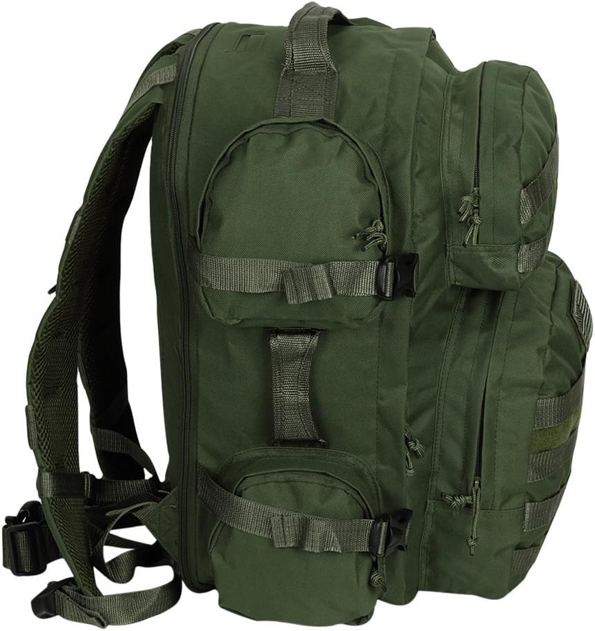 NPUSA Men's Large Expandable Tactical Molle Hydration ReadyBackpack Daypack Bag - Tan