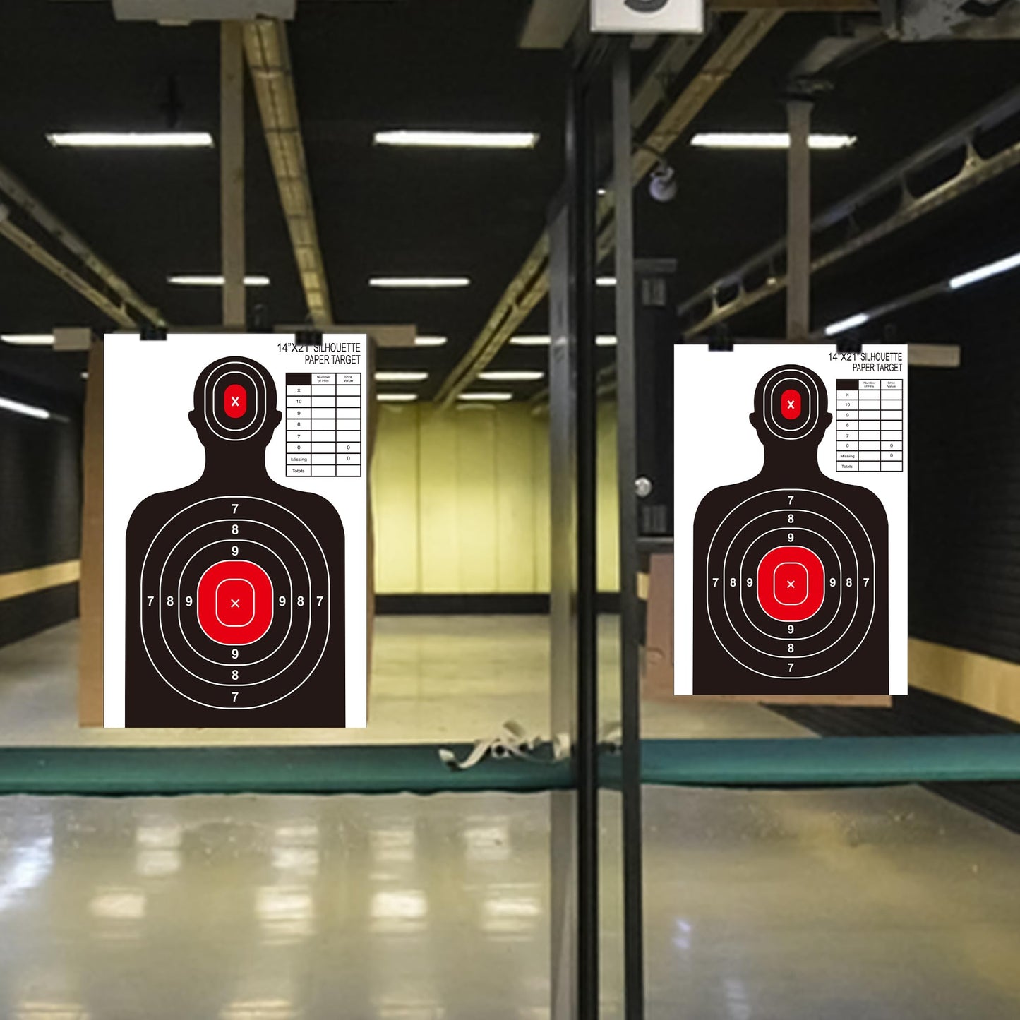 14x21 Inch Shooting Targets for The Range,50 Packs Paper Silhouette Shooting Targets for Indoor and Outdoor Use,Suitable for Handguns,Rifles,BB Guns,Airsoft,Pellet Guns