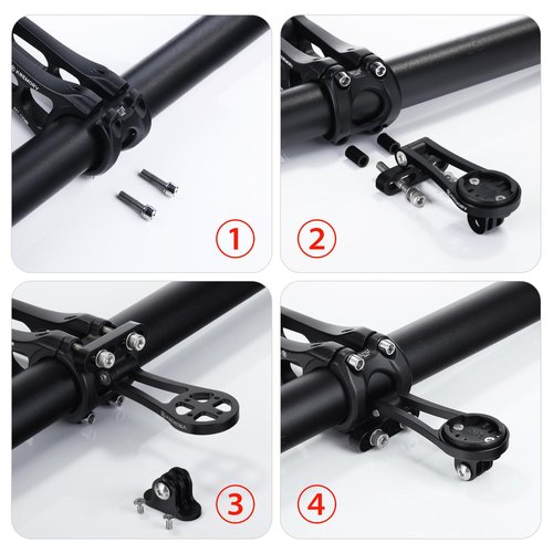 KREMORV Bike Mount for Wahoo Elemnt, Bolt, Roam, Mini - Adjustable Aluminum Alloy Bicycle Computer Mount