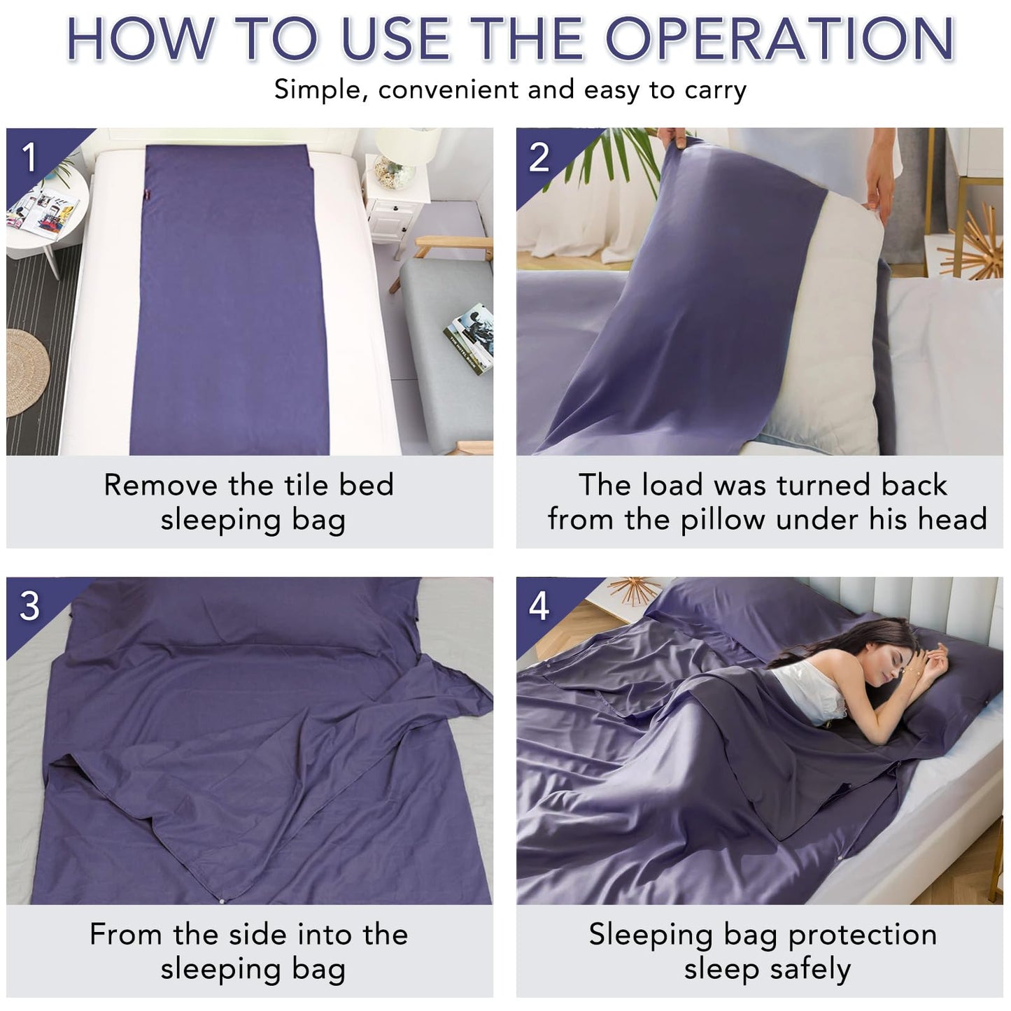 dgdgcool Sleeping Bag Liner, Camping Sheet Adult Sleep Sack Travel Sheets Travel Sleep Sack for Backpacking, Hotels & Hostels - Lightweight Camping Sleeping Bag Liners Comfortable Camping Sheets