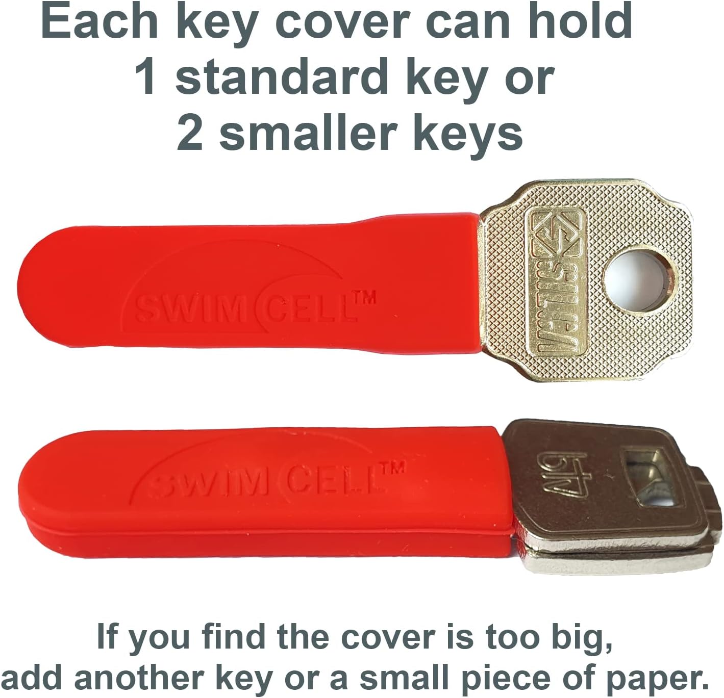 Key Blade Cover - Silicone Sheath Protector for Car, Bike, or House Keys. Anti-Scratch Sheath. Cut to Fit. 1-2 Keys