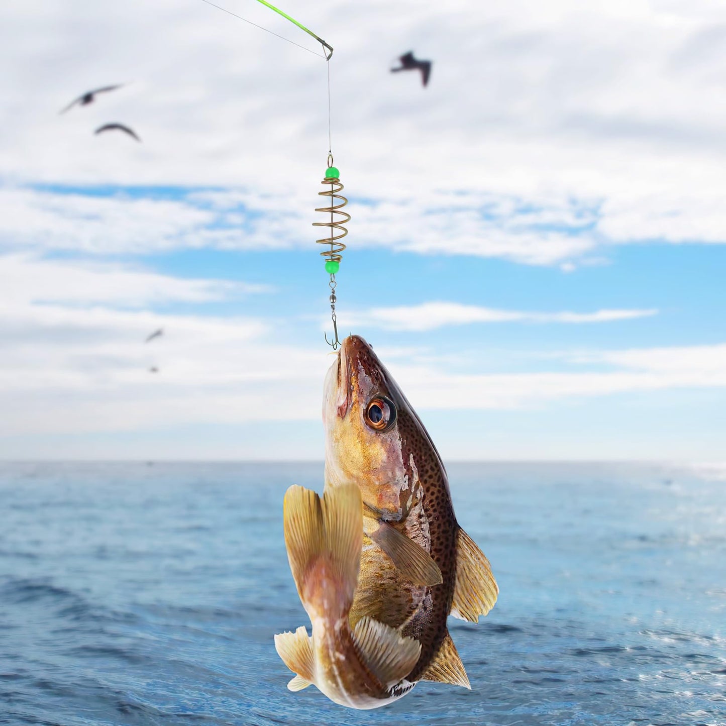 BESPORTBLE Carp Fishing Equipment, 12Pcs Luminous Carp Fishing Feeder Carp Fishing Bait Cage Feeder Basket Holder Coarse Lure Feeder Carp Lure Fish Accessories