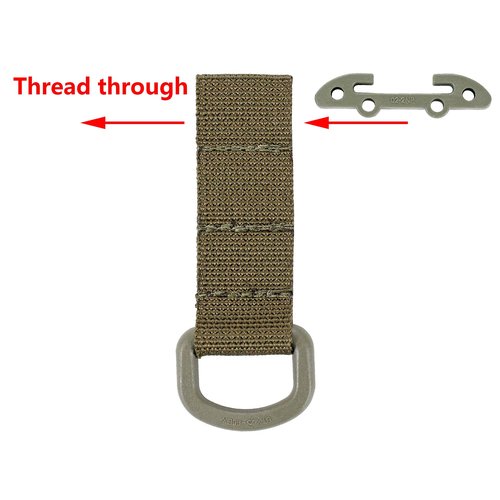 Tactical Clip Molle D Ring Hook, Plastic Key Holder Molle T Mount Bar, Glove Clip Duty Belt Accessories
