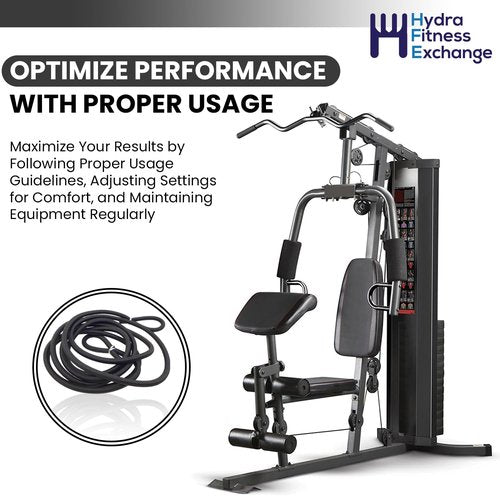 Hydra Fitness Exchange Tension Floating Pulley Bungee Guide Elastic Cable Cord 3/16" X 72 6271801 Works with Home Gym