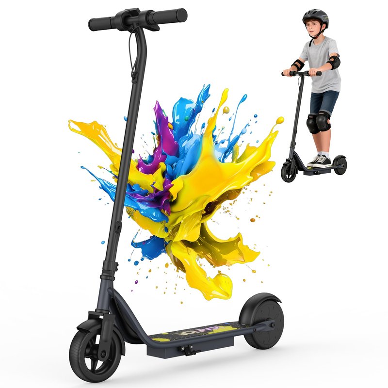Electric Scooter Adults, 19 MPH Max Speed & 15 Miles Range, 350W Motor, Lightweight Foldable E Scooter with Dual Brake, Lighting System, Smart APP