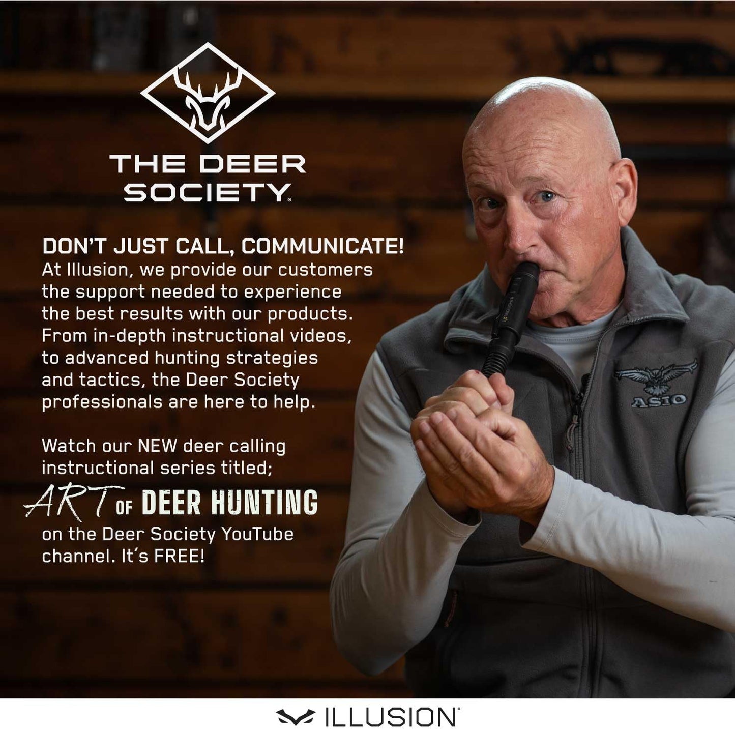 Extinguisher Deer Call by Illusion | Grunt Tube | Buck, Doe, Fawn | Adjustable 10-in-1 Call | Color (CAMO/Black) | Freeze Resistant