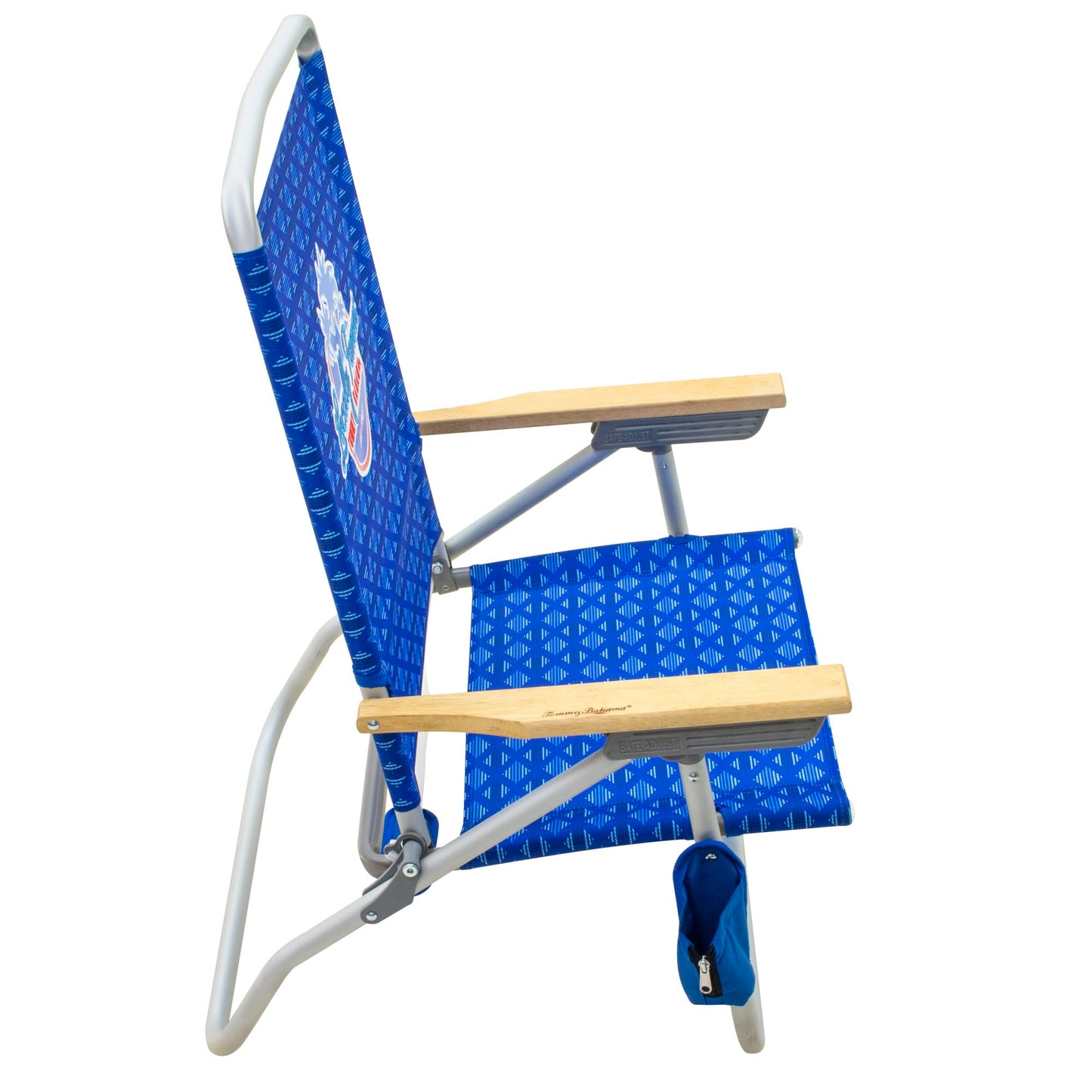 Tommy Bahama 2-Pack of 4-Position Easy in-Easy Out Folding Beach Chair, Blue