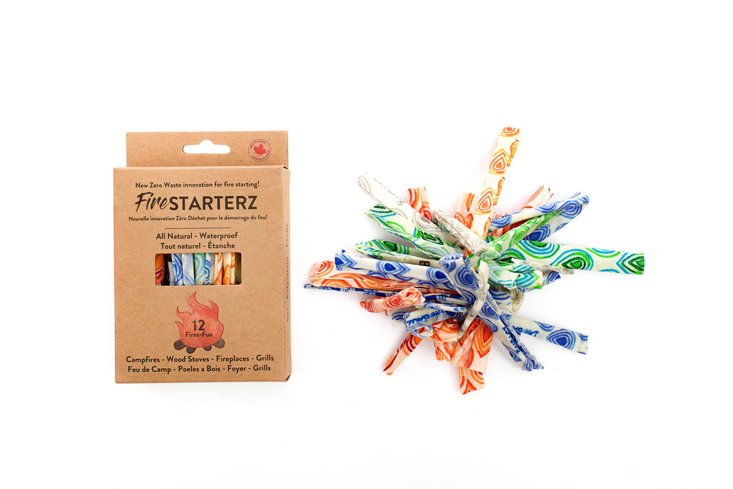 FireSTARTERZ™ 100% Beeswax All-Natural Eco-Friendly Fire Starters – Non-Toxic, Long-Burning, Waterproof – Perfect for Camping, BBQ, Fire Pits, Fireplaces, Wood Stoves & Emergency Kits