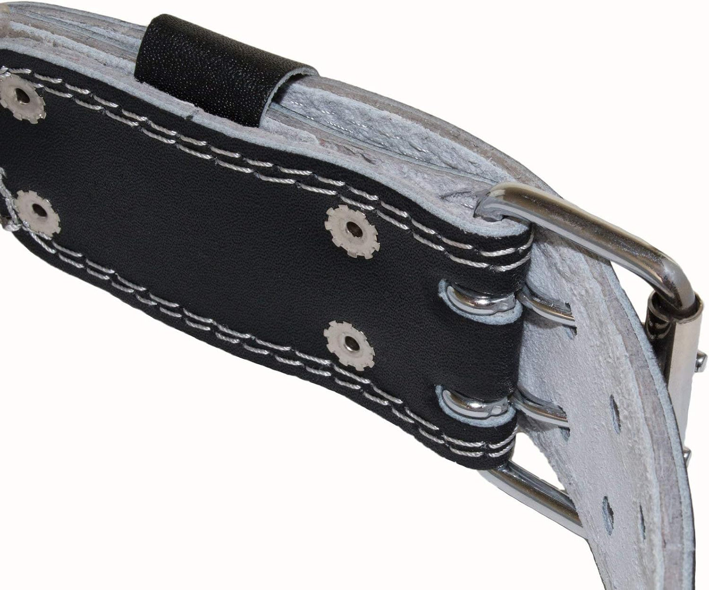 Grizzly Fitness Pacesetter Padded Leather Weightlifting Belt - 6" | Suede Lining | Padded for Extra Comfort | Used by Pros | Won't Dig into Hips or Back | Training Belt for Improved Biomechanics