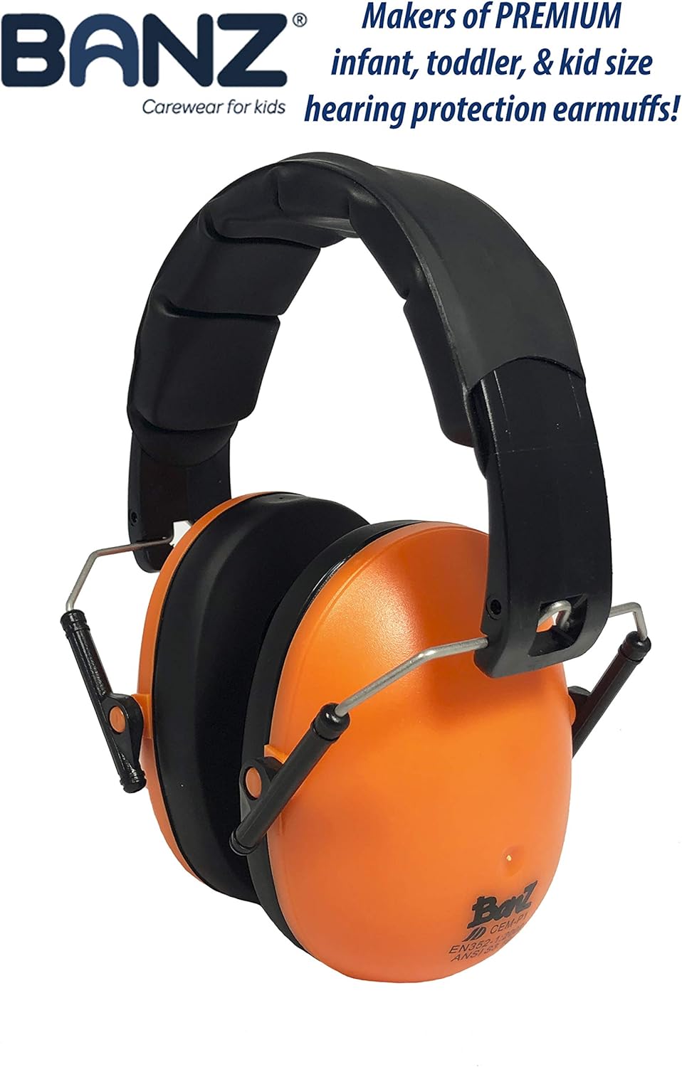 Baby Banz Earmuffs Kids Hearing Protection - 2+ Years - Noise Reduction Rating - Soft & Comfortable - Kids Ear Protection