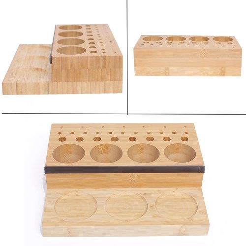 Ussuris Wooden Fly Tying Tool Kit Caddy Desktop Organizer Fly Tying Tool Holder Materials Tray Station